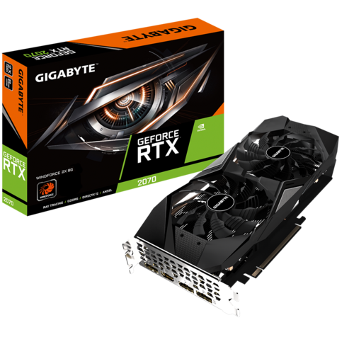 GeForce RTX™ 2070 WINDFORCE 2X 8G (rev. 1.0/2.0) - 显卡