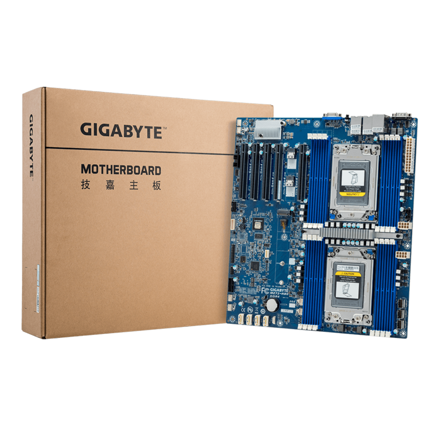技嘉GIGABYTE 服务器主板  MZ72-HB0 (rev. 3.0/4.0)  双路 AMD EPYC 7003 系列